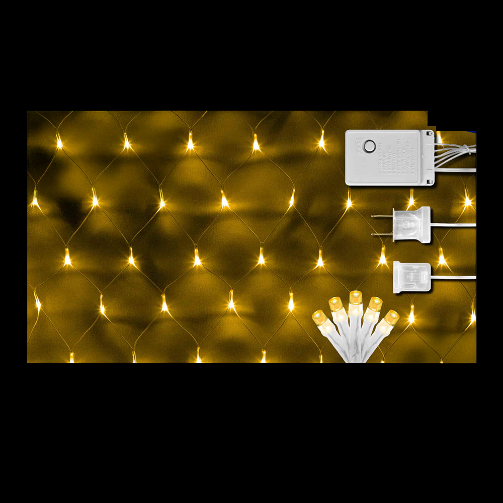 LUCES LED MAYA 8F X 96L C/T-CALIDO 1.2X1 MTS