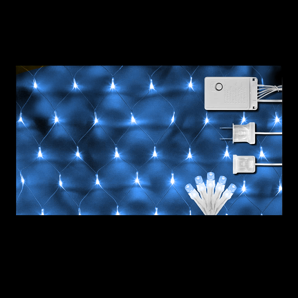 LUCES LED MAYA 8F X 96L C/T-BLANCO 1.2X1 MTS