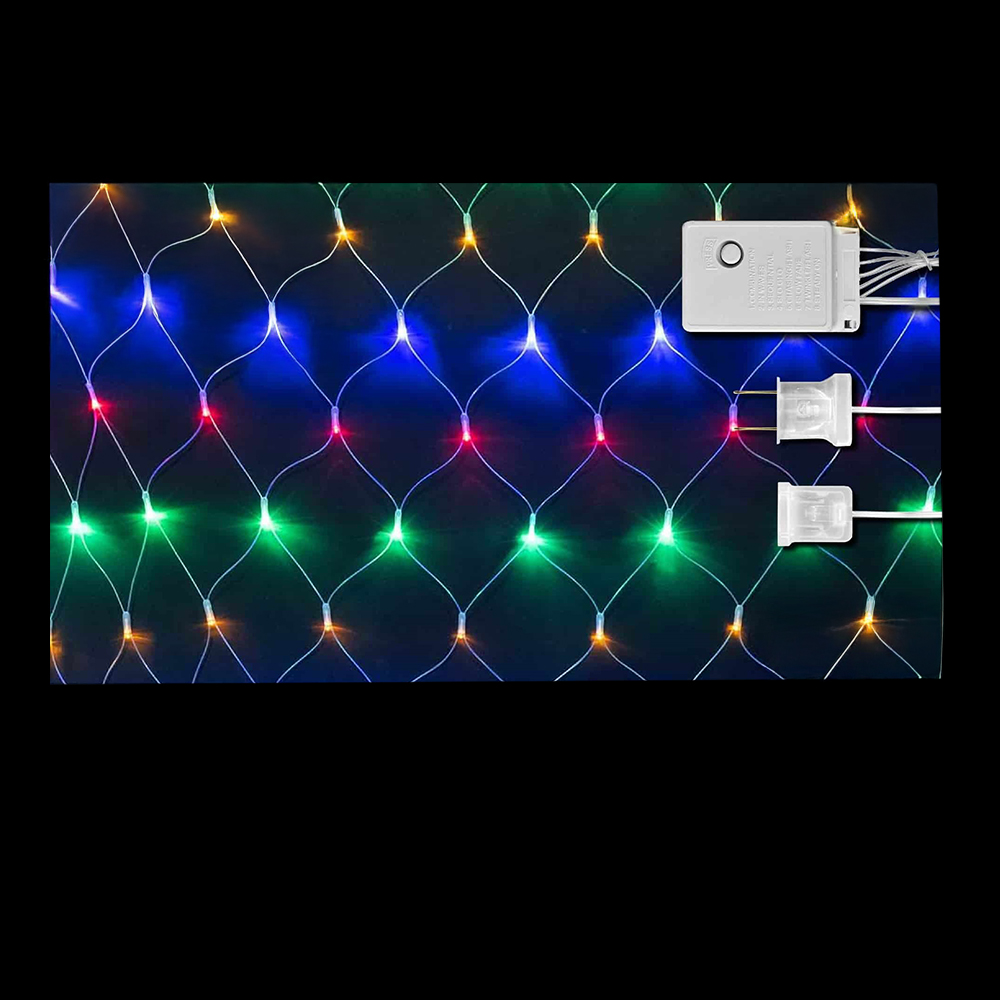 LUCES LED MAYA 8F X 96L C/T-MULTICOLOR 1.2X1 MTS
