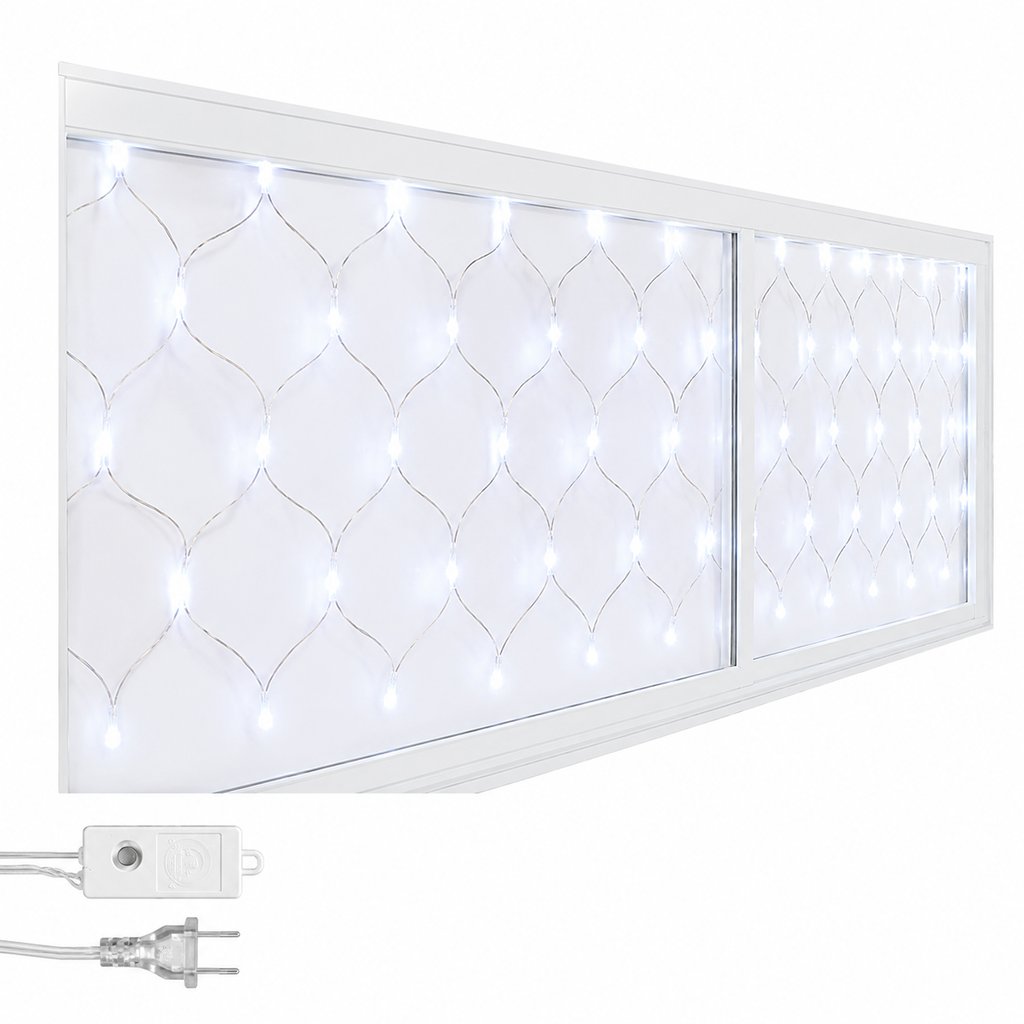 LUCES LED MAYA CENEFA 8F X 96L C/T-MULTICOLOR 3X45 CMS CON CONTINUIDAD