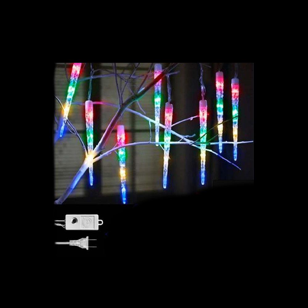 LUCES LED X 12 TUBO HIELO 30CM MULTICOLOR 48L (ANCHO 4 MTS) (HEMBRA)