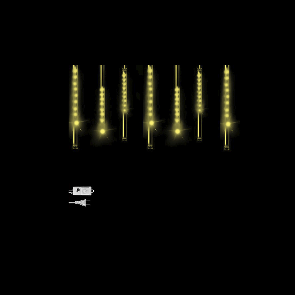 LUCES LED X 8 TUBO HIELO METEORITO 50 CMS CALIDO (ANCHO 3MTS) (HEMBRA)