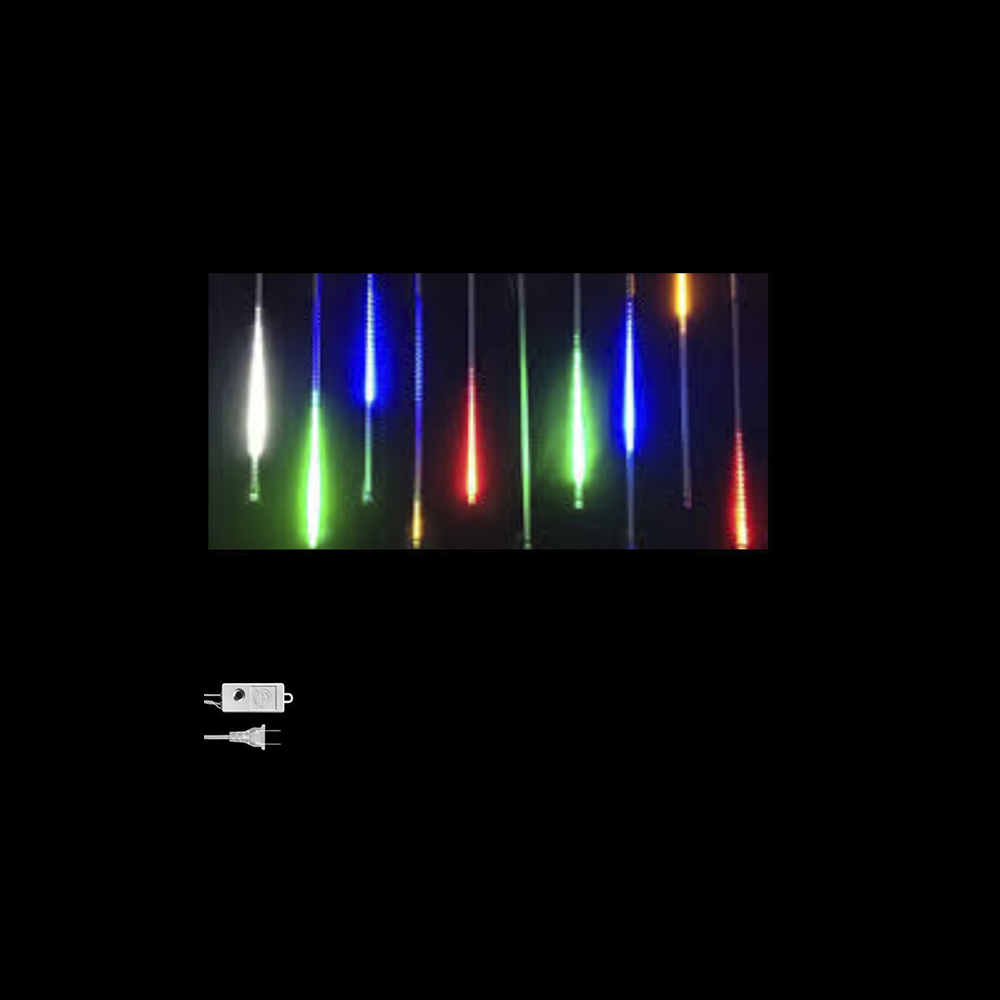 LUCES LED X 8 TUBO HIELO METEORITO 50 CMS MULTICOLOR (ANCHO 3MTS) (HEMBRA)