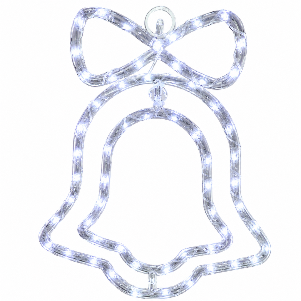 LUCES LED FIGURA DOBLE CIRCULO CAMPANA COBRE X 75L MULTICOLOR