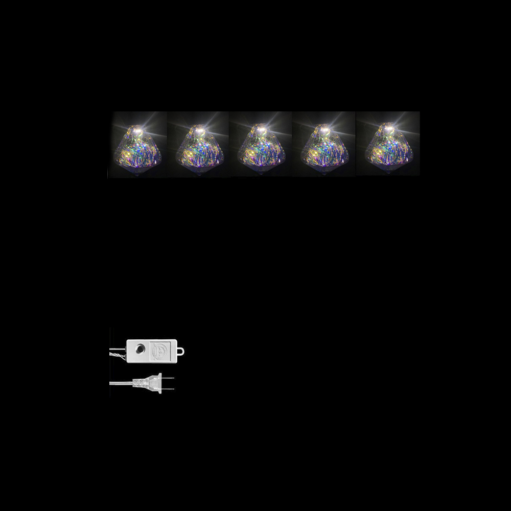 LUCES LED LINEAL CON DIAMANTE CON TIRAS CALIDO 10L 5 METROS