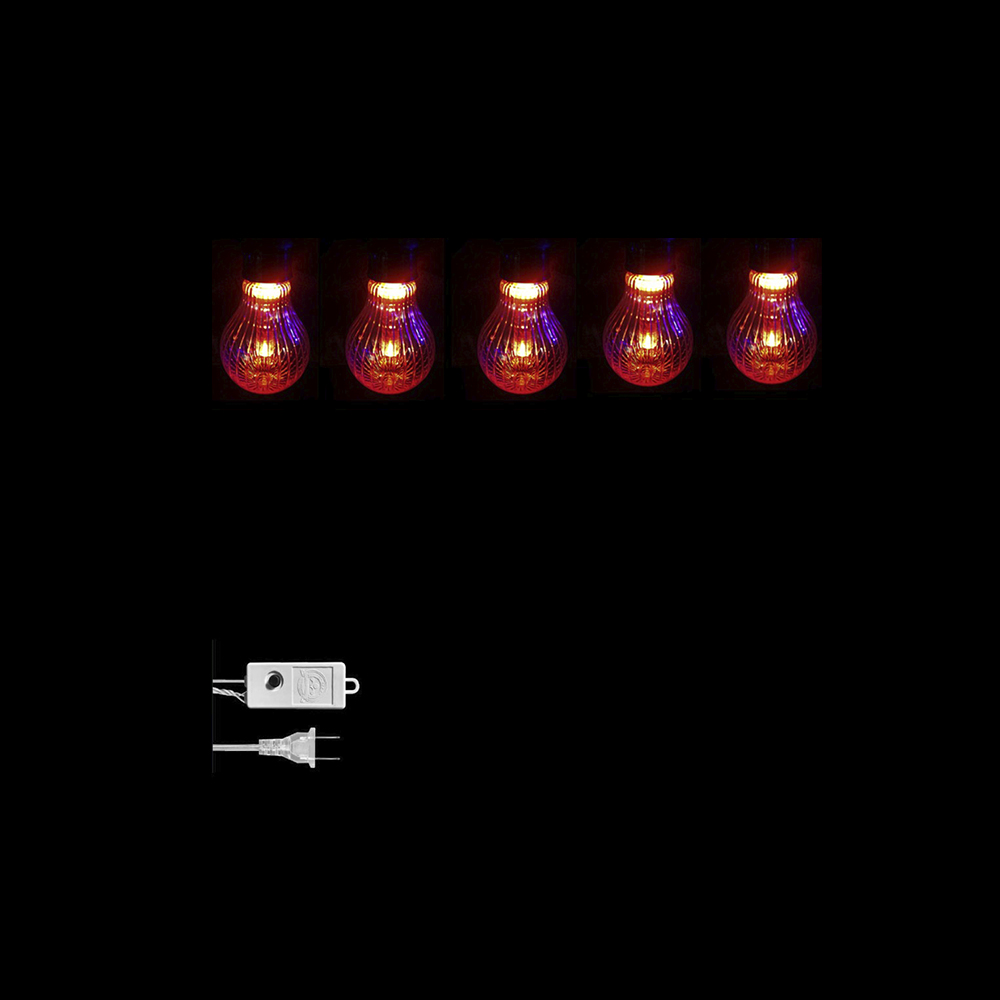 LUCES LED LINEAL CON BOLA CRISTAL CON TIRAS MULTICOLOR 10L 5 METROS