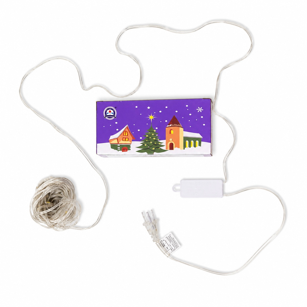LUCES LED LINEAL ALAMBRE PLANA X 200L BLANCO 16 MTS