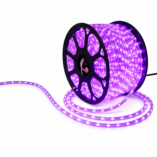 [L2459] LUCES LED MANGUERA X 100 MTS BLANCA-MORADA 3V 32L CT-1M X 6 CONTROLES