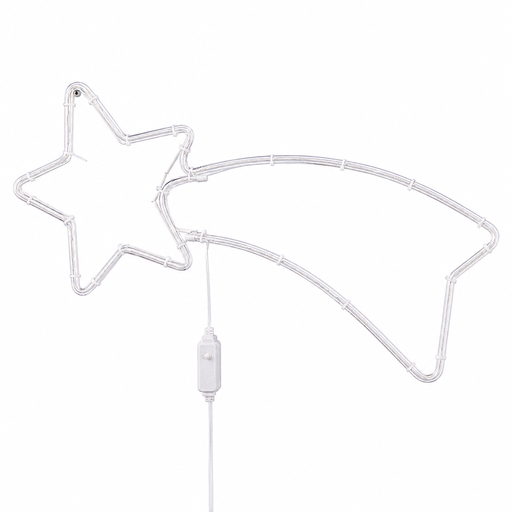 [L2211] LUCES NEON FLEX FIGURA ESTRELLA POLAR MULTICOLOR CON MOVIMIENTO