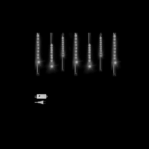 [L2304A] LUCES LED X 1 TUBO HIELO METEORITO 80 CM AZUL