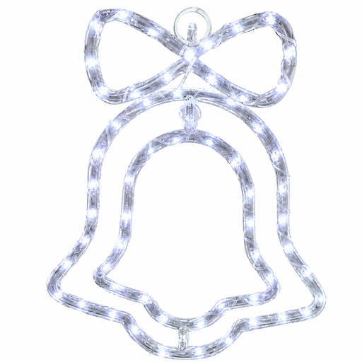 [L2225] LUCES LED FIGURA DOBLE CIRCULO CAMPANA COBRE X 75L CALIDA